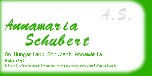 annamaria schubert business card
